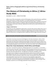  Hãy Khám Phá The History of Christianity in Africa - Cuộc Hành Trình Linh Thiêng Qua Khoảng Thời Gian Và Không Gian